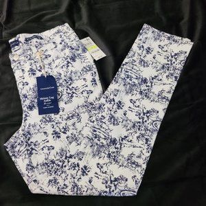 Charter Club Tummy-Control Printed Skinny Pants